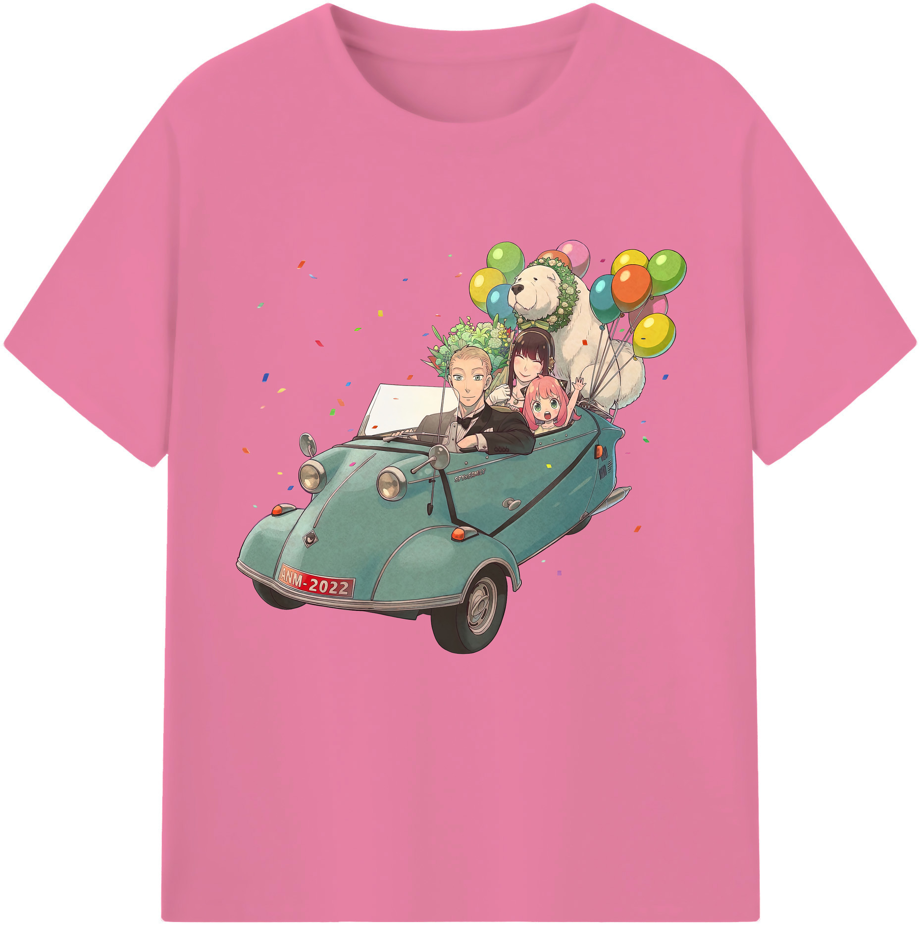 （画像用） SPY×FAMILY间谍家家酒 綿100％半袖Tシャツ（フロントプリント）